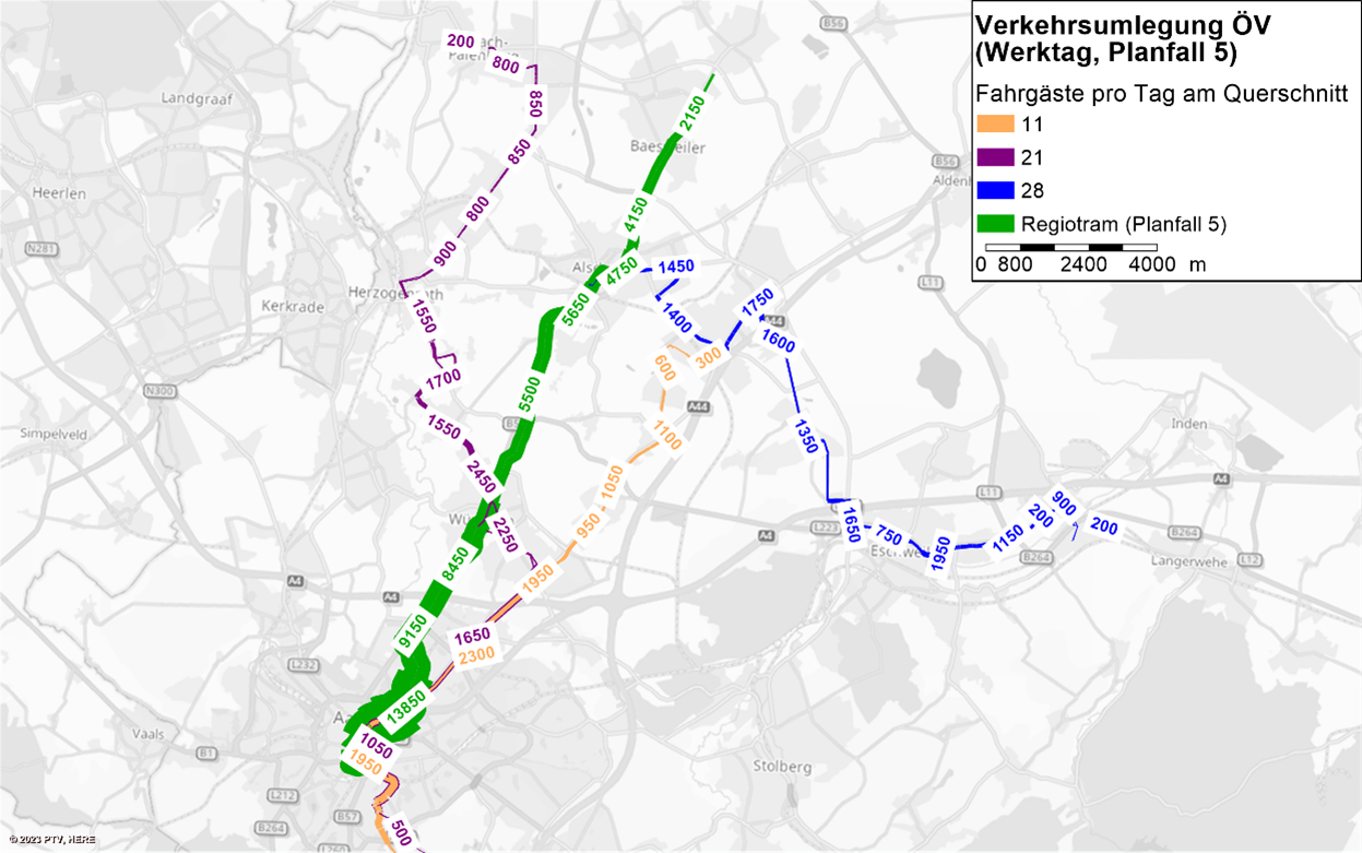 ÖV-Verkehrsumlegung PTV Consult
